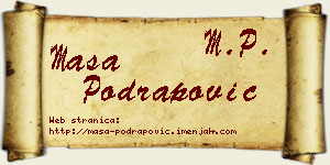 Maša Podrapović vizit kartica